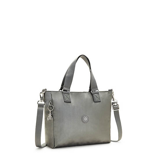 Sacs Fourre Tout Kipling Venla Metallic Grise | FR 1741NW